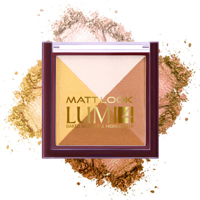 MATTLOOK Baked Blusher &  Highlighter(GOLDEN HOURS-04)