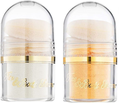 THTC Face & Body Shimmer Gold & Silver Highlighter(Golden & Silver)