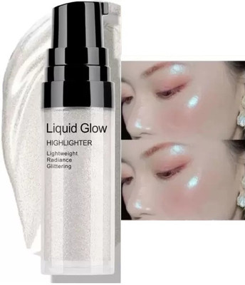 GFSU - GO FOR SOMETHING UNIQUE Best Long Lasting Makeup Liquid Shimmer Glow  Highlighter(Silver)