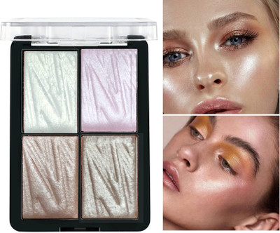 ADJD Glow Brick Highlighter Blusher Face Highlighter(Multicolor)