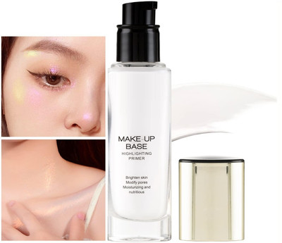 YAWI Natural Glow Finish Highlighting Primer Makeup Base Formula For Woman Highlighter(White)