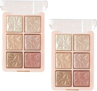 Emijun Illuminating Highlighter Palette Face Kit Highlighter(multi color)