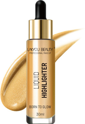 Lakyou Beauty Born to Glow Liquid Highlighter | 30ml | Glowing Radiance for Perfect Complexion Highlighter(gold)