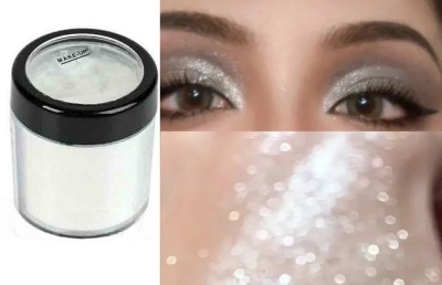 ADJD Diamond Silver Loose Highlighter Dust Pigment Powder Highlighter(SILVER SHIMMER)