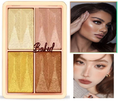 EVERERIN Highlighter-Weightless Illuminating Shimmer Texture Longwear Palette03 Highlighter(MULTI COLOR)