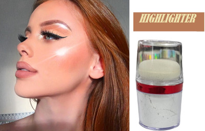 SEUNG Perfect Makeup Face Glow Highlight Professional Look  Highlighter(silver)