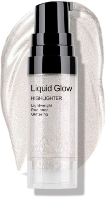 Emijun Makeup Long Lasting Liquid Shimmer Glow  Highlighter(silver)