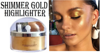 ADJD BEST QUALITY SIMMER HIGHLIGHTER GOLD COLOR MOST BEAUTIFUL LOOK HIGHLIGHTER Highlighter(GOLD)