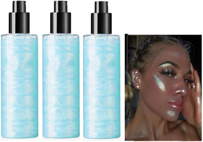 REIMICHI SPRAY SHIMMER FACE AND BODY HIGHLIGHTER COMBO Highlighter(BLUE)