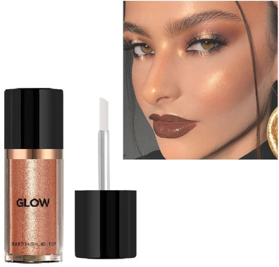 Latixmat Smooth Shine Waterproof Face & Body Highlighter 3D glow shine  Highlighter(Bronze Gold)