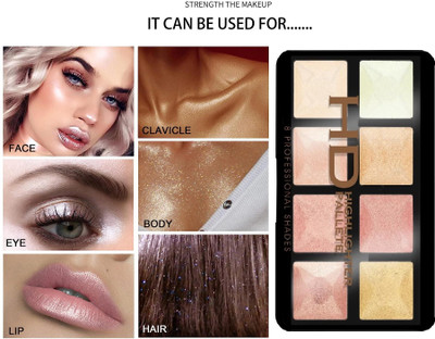 NADJA MATTE FINISH,LONG LASTING FLAWLESS AND SMOOTH HIGHLIGHTER PALETTE Highlighter(MULTICOLOR)