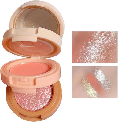 SILDUST 3 in 1 Makeup Pressed Powder Palette Shimmer(MULTICOLOR)