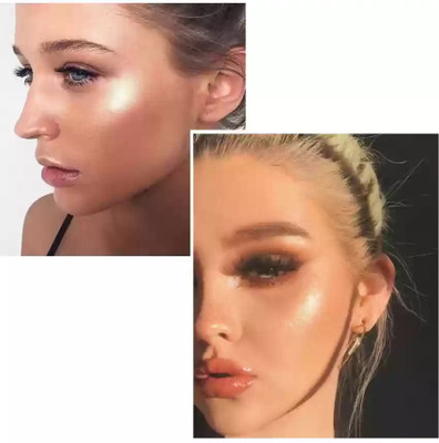 AFARAXIA Smooth shimmer finish highlighter for gold glow look Highlighter(Gold)