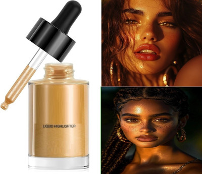 EVERERIN Illuminate Your Beauty With Radiant Glow Liquid  Highlighter(gold)