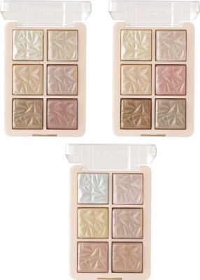 MARS 18 Shade illuminating Highlighter and Blusher GlowZillaPalette Highlighter(Shade-01, Shade-02, Shade-03)