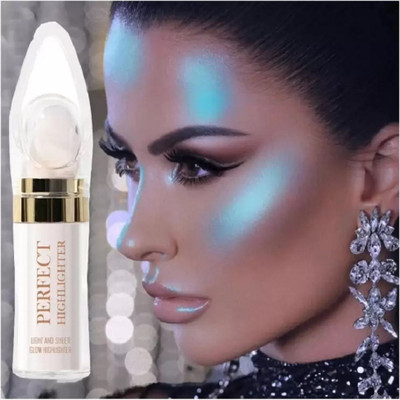 EVERERIN Dual Uses Makeup Silver Highlighter for Face Loose Powder  Highlighter(Silver)