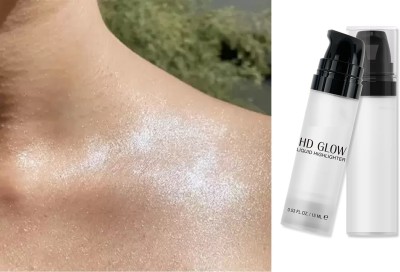 Emijun Liquid Illuminator Silver Highlighter Ultra Smooth Shine Waterproof  Highlighter(silver)