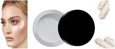 Amaryllis ALL SKIN TYPE SILVER WHITENING SHIMMER FINISH HIGHLIGHTER LOOSE POWDER Highlighter(Silver)