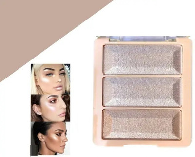 AFARAXIA best Highly-Pigmented Powder Highlighter with Luminous Finish Highlighter(multicolour)