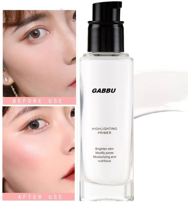 GABBU Hightlighting Primer for Face Makeup For All Skin Types Highlighter(White)