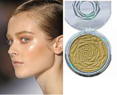Luipui long lasting golden color highlighter brick Highlighter(golden)