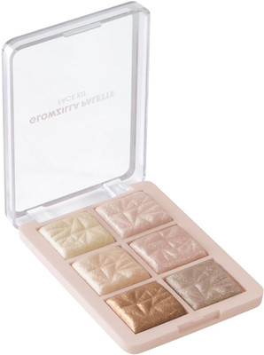 GULGLOW99 6 Shade illuminating and Blusher Palette  Highlighter(MULTI BRONZE SHADE)