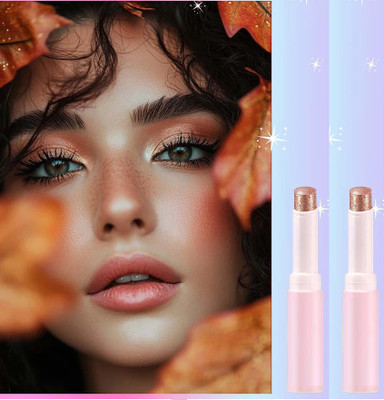 tanvi27 Combo Crystal Jelly Eye Shadow Stick, Multi-Use Shimmer Rose gold  Highlighter(Rose gold)
