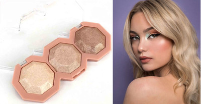 GABBU Highly-Pigmented Powder Highlighter with Luminous Finish | Easy to Blend Formula Highlighter(multi)