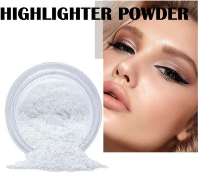 FELICECHIARA Intense Silver Shimmer Powder Loose Face Shiner  Highlighter(Silver)
