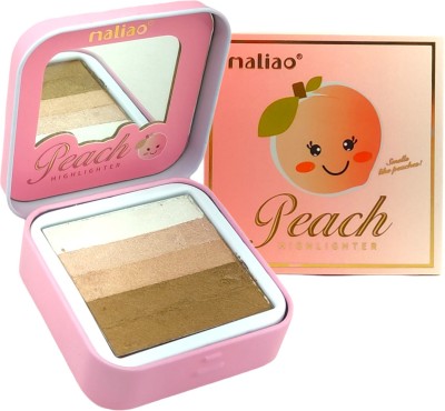 maliao Peach Instant glow shimmer Brick Highlighter case, for women and girls Highlighter(Multicolor)