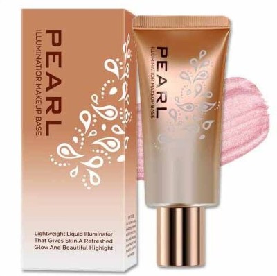 MYEONG Makeup Easily Blendable Pearl Illuminator For Face & Body Highlighter(Silver Pink)