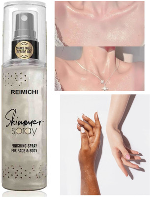 REIMICHI Illuminating Bronzing Spray, Face & Body Highlighting Spray  Highlighter(silver)