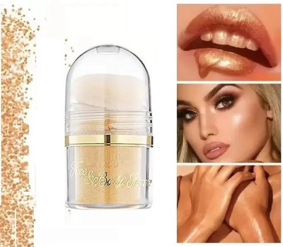 CATERINACHIARA White Shimmer Glitter Highlighter Highlight Makeup Highlighter(silver)