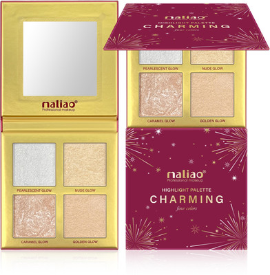 maliao Charming Highlight Palette (4 Colors) – Illuminate Your Radiance Highlighter(Multicolor)