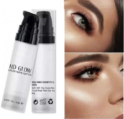 CATERINACHIARA HD Glow Liquid Highlighter & Long Stay  Highlighter(sliver)