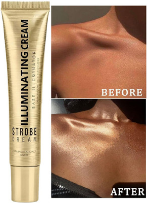 AEPRUY Strobe Cream Highlighter Longlasting & Waterproof  Highlighter(Magical Gold)