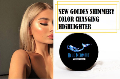 BLUEMERMAID SHINY LOOK GOLDEN HIGHLIGHTER FOR FACE MAKEUP Highlighter(GOLD)