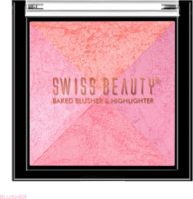SWISS BEAUTY Baked Blusher & Highlighter 2 in 1 Highlighter(04)
