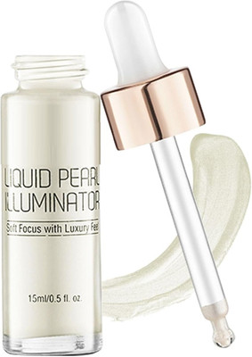 AFARAXIA Silver Liquid Highlighter Illuminater Liquid (Drop And Glow )  Highlighter(Silver shine)