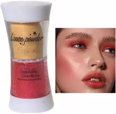 Latixmat GLIITER SHIMMER FINISH MULTI USE LOOSE HIGHLIGHTER POWDER Highlighter(MULTICOLOR)