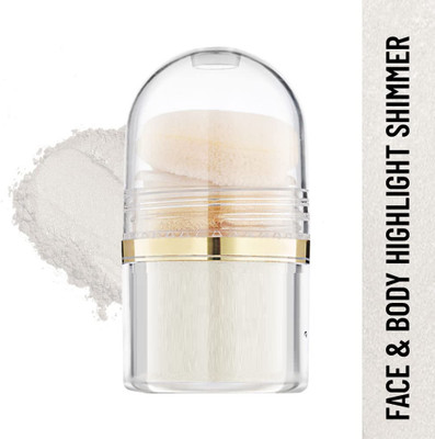 Jiwoo Face and Body Translucent Crystal Shimmer Highlighter For All Skin Type Highlighter(White)