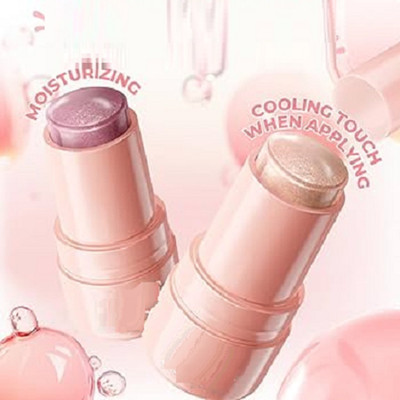 Emijun HD Baked Blusher Powder And Highlighter Eyeshadow Palette  Highlighter(ivory)