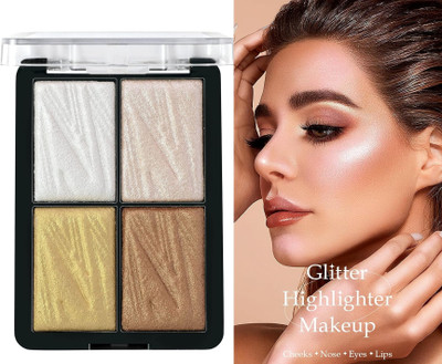 luzimaisa Highlighter Palette Weightless Longlasting Illuminating Glow  Highlighter(Multicolor)