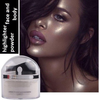 KAIASHA Face Glowing Shimmer Shiny SILVER Highlight For Professional Look Highlighter(SILVER)