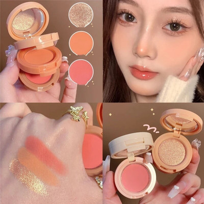 manasona Korean 3in1 Makeup Kit Multi Use Like Eyeshadow,Blusher, Highlighter(Multicolor)