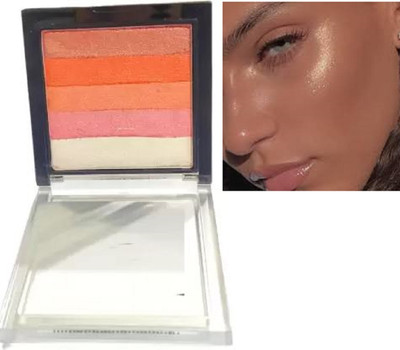 Luipui BEST MAKEUP HIGHLIGHTER BRICK PACK OF 1 Highlighter(MULTICOLOR)