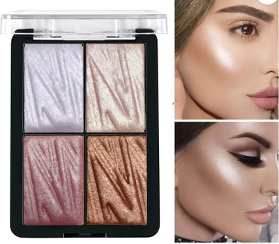 DARYUE Highlighter Palette Long lasting Illuminating Glow Face Kit  Highlighter(multi color)