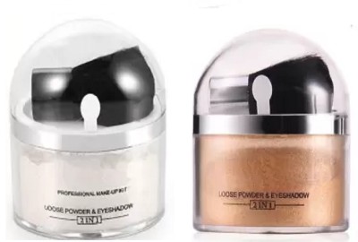 ADJD Highlighter Powder Makeup Face Glow Highlight Brighten Shimmer Make For Professional Look  Highlighter(GOLD, SILVER)