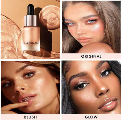 Vyomiris New illuminator liquid Golden highlighter for face makeup Highlighter(GOLDEN)