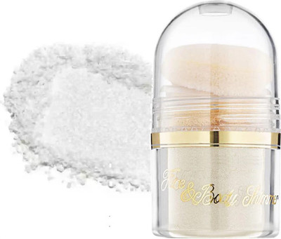 sheny soft Dust Shimmery Shiny Face Makeup Powdery Highlighter ` Highlighter(SILVER)